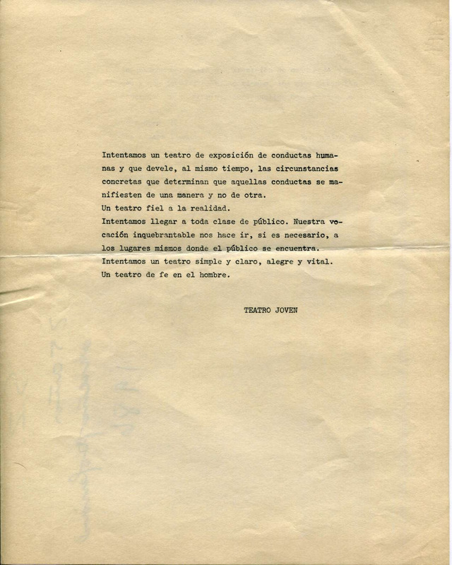 Nota de Teatro Joven