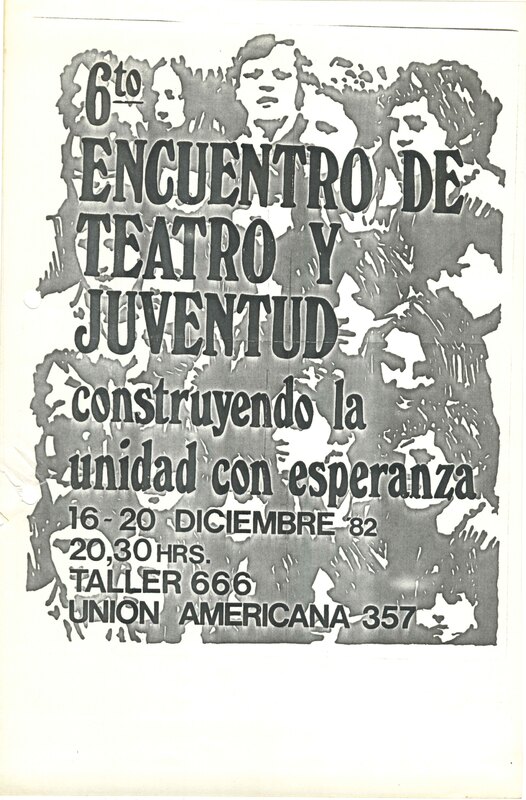 Afiche 6° Encuentro Teatro y Juventud del Taller 666