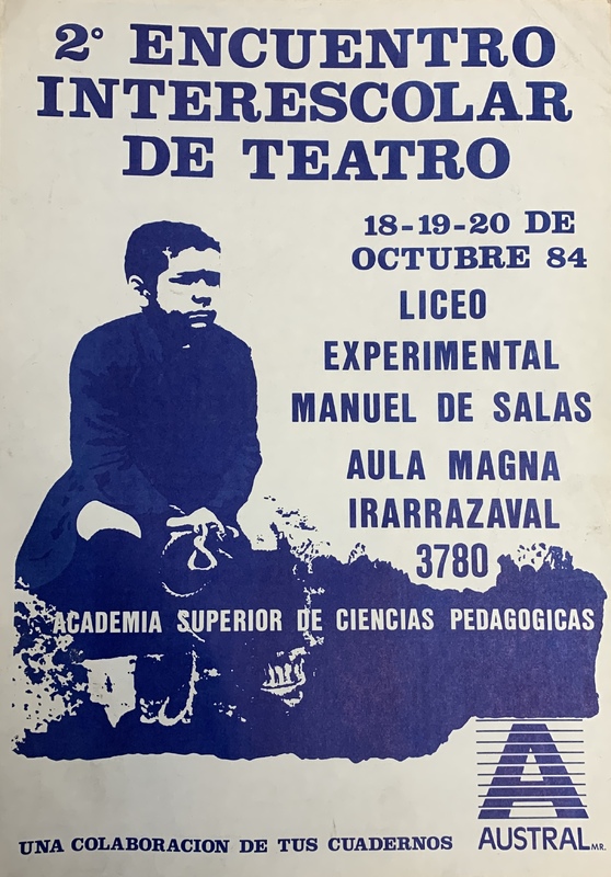 Afiches Encuentro Interescolar de Teatro Liceo Experimental Manuel de Salas
