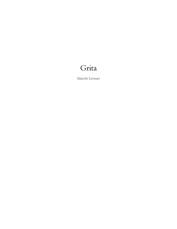 Borrador de la obra Grita para CEIBO Ediciones