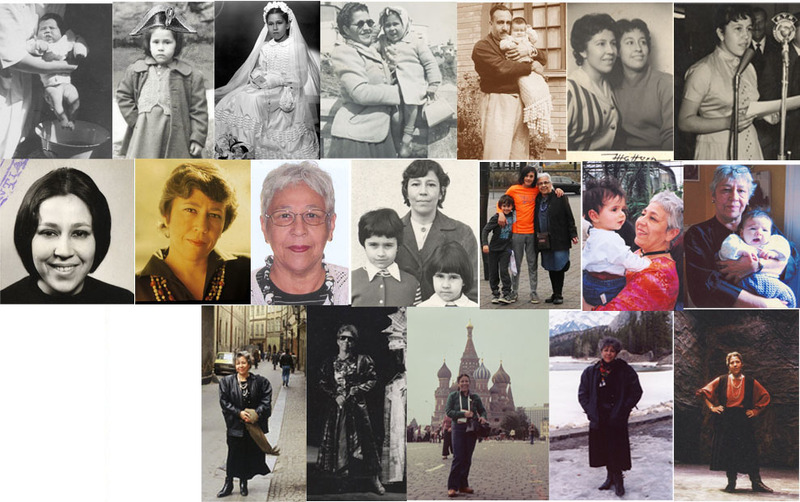 Collage 78 años Amaya Clunes