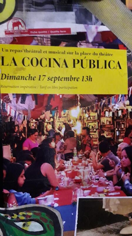 Afiche de La cocina pública en gira francesa