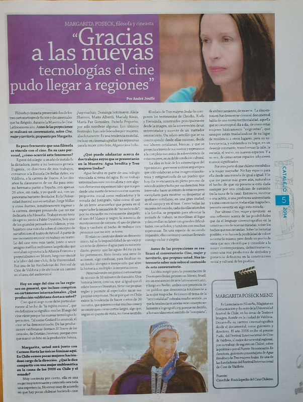 Entrevista a Margarita Poseck en Catalejo