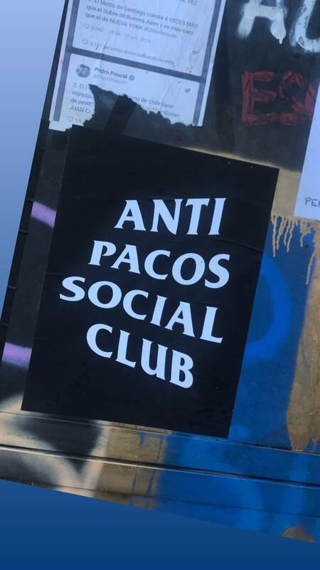Gráfica: "Anti Pacos Social Club"