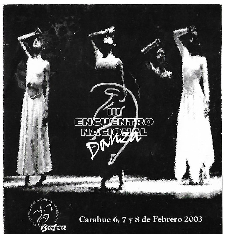 Folleto III° Encuentro Nacional de Danza de Carahue