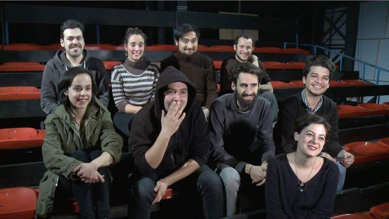 Fotografía grupal de Colectivo Zoológico durante grabación de Documental
