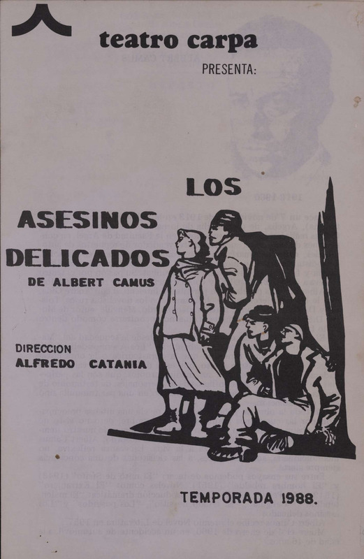 Programa de mano de la obra Los Asesinos Delicados