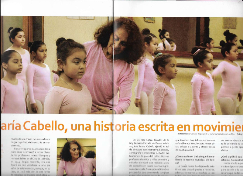 Reportaje a Ana María Cabello en Revista Kimelchén