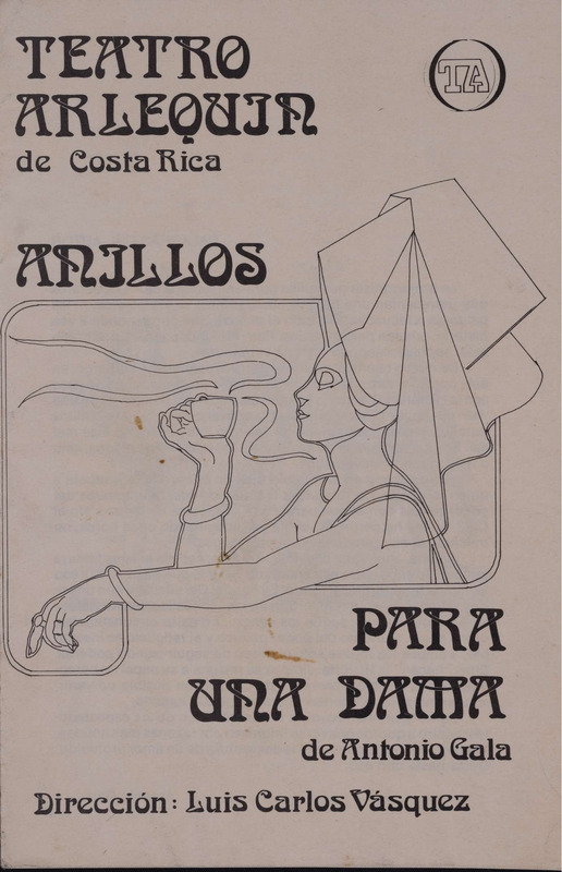 Programa de mano de la obra Anillos para una Dama