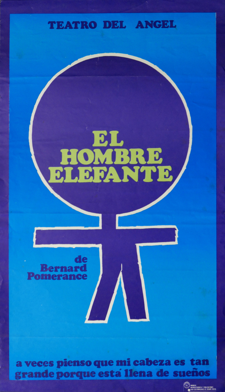 Afiche de la obra El Hombre Elefante