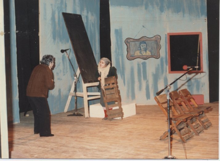 Maha Vial en la obra Las sillas de Eugène Ionesco