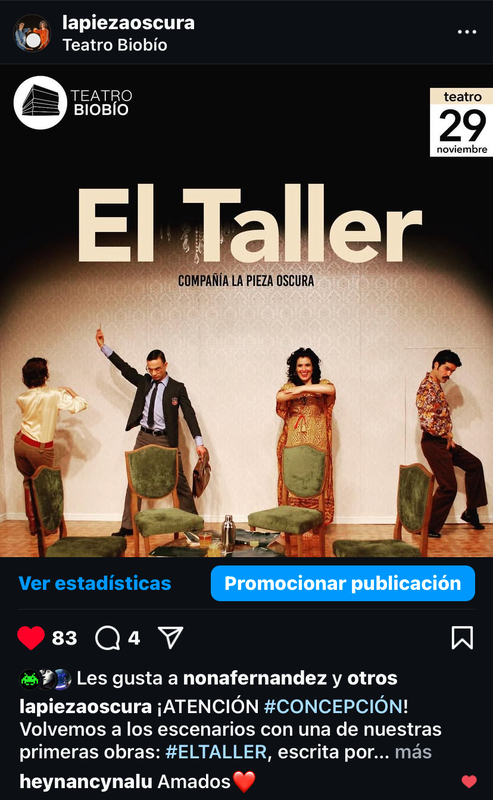 Afiche promocional Teatro Bío Bío