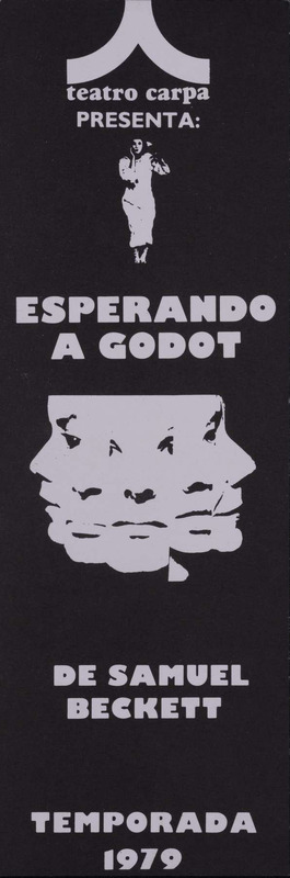 Programa de mano de la obra Esperando a Godot