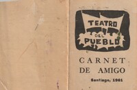 Carnet de amigo del Teatro del Pueblo 