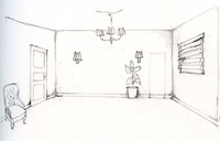 Primer boceto escenográfico