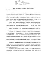 La voz como objeto de estudio transdisciplinario