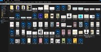 Captura de pantalla de carpeta con elementos de maqueta del proyecto Cartografías