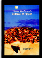 Programa-afiche de una presentación del Húsar de la Muerte en Scène nationale / Foix 2002