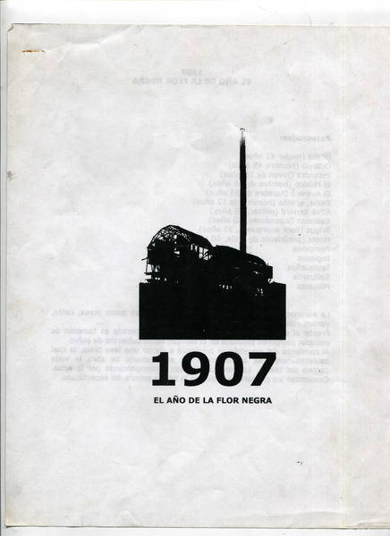 Guión de 1907 El Año de la flor negra