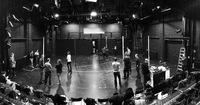 Fotografía montaje escenografía de NIMBY en Theater und orchester
